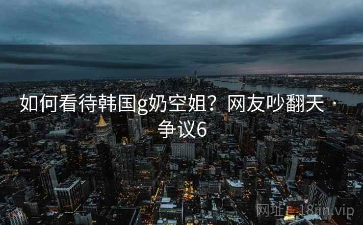 如何看待韩国g奶空姐？网友吵翻天 · 争议6